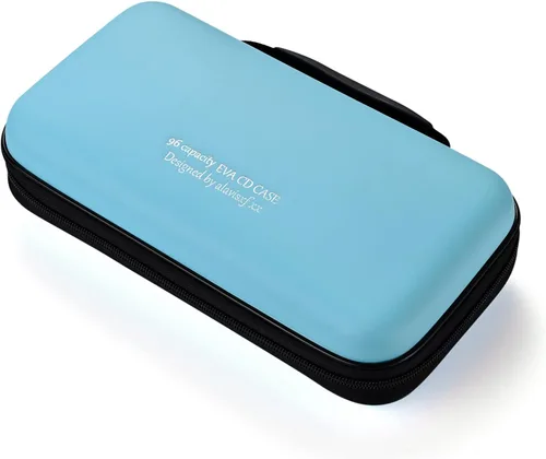 Miniatura 14 de LIOVODE Funda para DVD, estuche de CD EVA, organizador de almacenamiento, portátil, protector de DVD, soporte para billetera para coche CD Holder