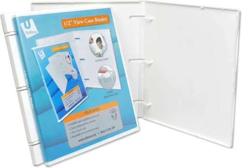 Miniatura 10 de UniKeep Carpeta de 3 anillos – La carpeta está totalmente cerrada, disponible en blanco, transparente o negro y en diferentes tamaños de lomo