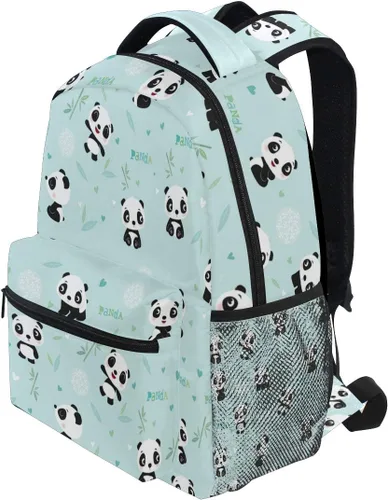 Miniatura 24 de ATTX Linda mochila con diseño de panda para niños y niñas, Panda-h, Ciclismo