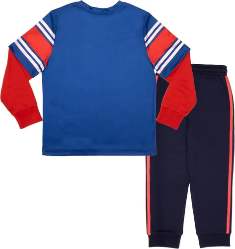 Miniatura 2 de Nintendo Super Mario - Juego de 2 piezas de camiseta de manga larga para niños y pantalones deportivos, paquete de 2 unidades para niños y niños