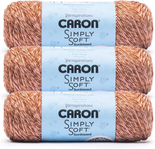 Miniatura 58 de Caron Simply Soft Abyss Speckle Yarn - Paquete de 3 unidades de 141 gramos/5 onzas - Acrílico - 4 medianos (peinado) - 235 yardas - Tejido/ganchillo