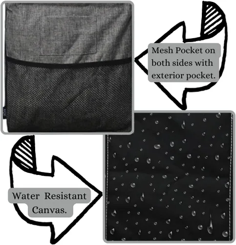 Miniatura 230 de NGIL Bolsa de comestibles reutilizable extra grande plegable de gran tamaño para comestibles, almacenamiento, picnic, playa, Bronco-negro occidental