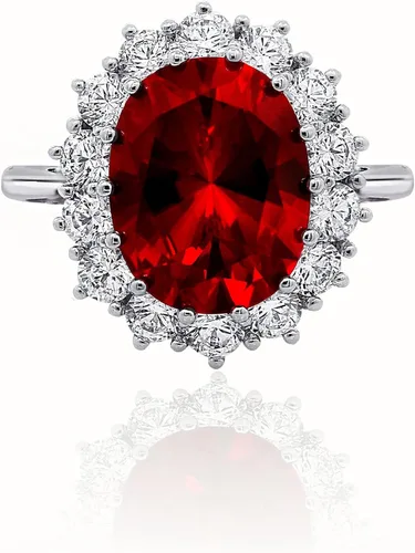 Miniatura 6 de Tienda Collection Platinum-Plated Sterling Silver Celebrity Kate Ring made with Infinite Elements Zirconia Accents
