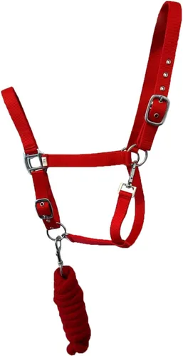Miniatura 3 de Caballo completo Caballo Nylon Halter con correa Removalbe 7' (rosa)