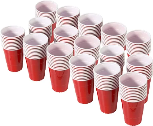 GoBig Paquete de 160 tazas rojas de fiesta de 6 onzas, ideales para fiestas, catas de vuelos y juegos