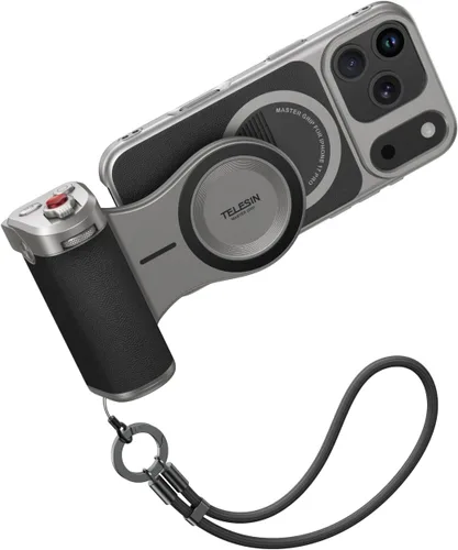Miniatura 10 de TELESIN Kit de Agarre Magnético Master para iPhone 17 Pro Max, Kit de Agarre de Cámara de Teléfono Powergrip con Batería Integrada de 3200mAh