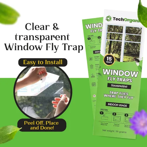 Miniatura 2 de Trampa para moscas en interiores o exteriores Las trampas para moscas de ventana son transparentes y transparentes También para polillas