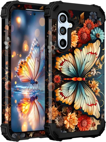 Miniatura 60 de Hocase Funda para Galaxy A37 5G, protección resistente a prueba de golpes, parachoques de goma de silicona suave+funda protectora híbrida