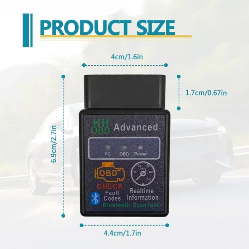 Miniatura 2 de Herramienta de diagnóstico inalámbrico Bluetooth OBD2, lector de código de vehículo para automóvil, restablecimiento de herramienta de escaneo