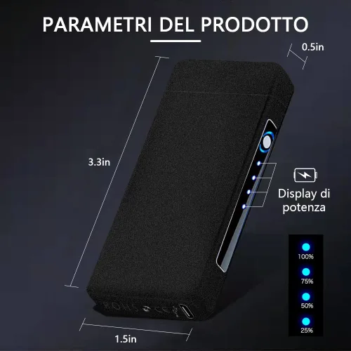 Miniatura 2 de YOZWOO Encendedor eléctrico recargable, encendedor de arco de llama de alta potencia, encendedores USB con indicador de batería LED, encendedores