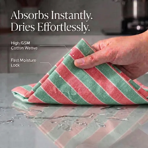 Miniatura 408 de Urban Villa Toallas de cocina 100% algodón para cocina (juego de 6) 20"x30" toallas de cocina altamente absorbentes, juego de ropa de cocina