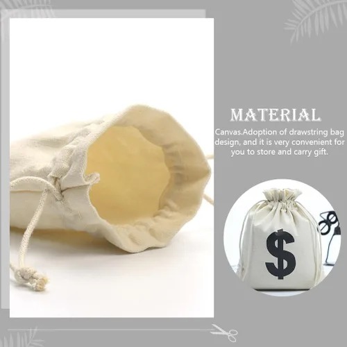 Miniatura 2 de Cabilock Bolsa de regalo de lona con cordón de 4.72 x 3.93 pulgadas, patrón de fiesta, bolsa de almacenamiento para juegos, monedas, aperitivos