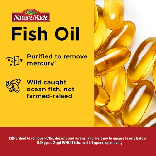 Miniatura 4 de Nature Made Suplementos de Aceite de Pescado Omega 3 de Fuerza Extra, 1400mg, Suplementos de Aceite de Pescado Omega 3 como Ésteres Etílicos