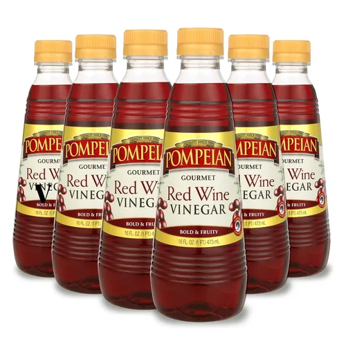 Miniatura 12 de Pompeian Vinagre de vino tinto orgánico gourmet, sin filtrar y sin pasteurizar, 16 onzas líquidas