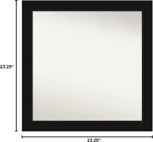 Miniatura 6 de Amanti Art Espejo personalizado, espejo de baño negro Avon, espejo de pared o espejo de tocador de baño sobre el fregadero (23.25 x 23.25 pulgadas)