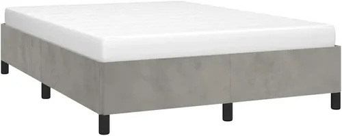 Miniatura 12 de vidaXL Marco de cama, marco de cama tapizado de plataforma, base de cama doble con soporte de listones de madera para dormitorio, gris oscuro
