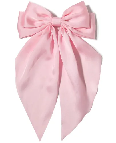 Miniatura 17 de Furling Pompoms Pinza para el Cabello Lazos para el Cabello, 2 piezas Lazos Grandes de Satén Beige/Negro para Mujeres y Niñas, Pasadores