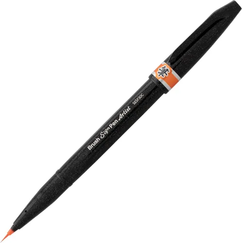 Miniatura 7 de Pentel Arts Sign Pen Micro Brush Gold & Silver Ink, paquete de 2 (SESF30BPXZ)