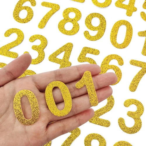 Miniatura 22 de 72 piezas de parches de letras y números para planchar con purpurina, parche bordado del alfabeto A-Z, números del 0 al 9 para chaquetas, mochilas