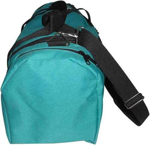Miniatura 35 de Bolsa de lona triple grande con apertura en U, bolsillo frontal y dos compartimentos laterales, perfecta bolsa de cabina fabricada en Estados Unidos.