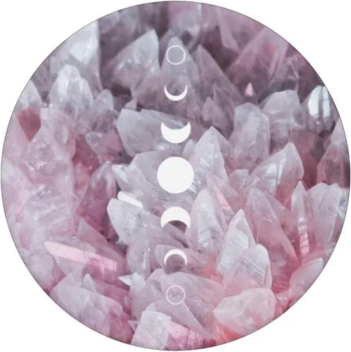 Miniatura 3 de Bohemian Moon Phase Lunar Cycle Boho Crystal Quartz Gift PopSockets Grip and Stand para teléfonos y tabletas