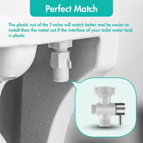 Miniatura 5 de BARROCK Pulverizador de bidé de mano para inodoro, kit de pulverización de pañales de tela para bebé hecho de metal de acero inoxidable, conjunto