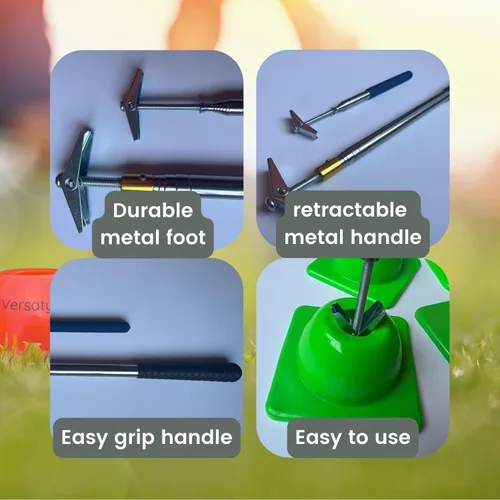 Miniatura 4 de Versatyle Easy Cone Pickup Stick Selector de cono retráctil superior para deportes, tráfico y conos al aire libre Funciona con la mayoría