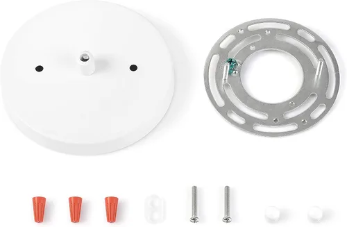 Miniatura 11 de BRIGHTTIA Kit moderno de toldo poco profundo de 5 pulgadas con herrajes, negro mate, conversión de luz colgante para enchufar a cable duro, piezas