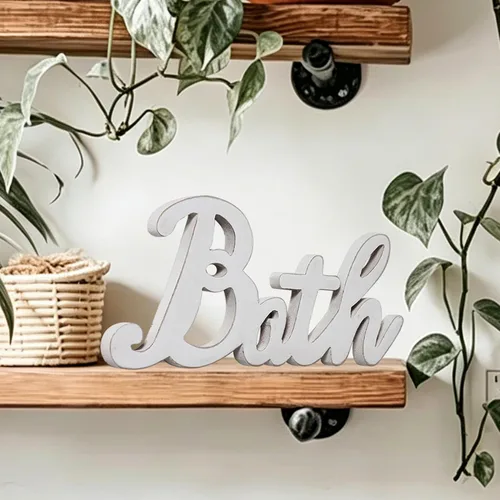 Miniatura 9 de Letreros rústicos de barra de café para la pared del bar del hogar de 9 pulgadas, decoraciones de barra blanca envejecida, cosas geniales de cueva