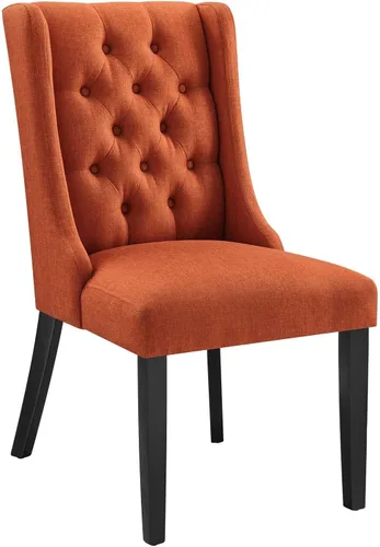 Miniatura 4 de Modway Baronet - Silla Parsons moderna tapizada de tela tapizada para cocina y comedor, color beige