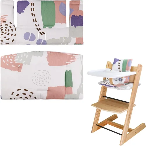 Miniatura 14 de Cojín para Silla Alta, Suave y Cómodo para Cojín de Silla Alta Tripp Trapp, el Conjunto de Cojines para Tripp Trapp lo Hace Más Seguro y Más Cómodo