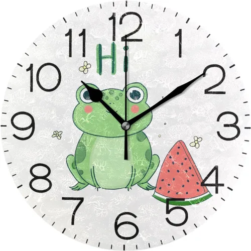 Miniatura 11 de Bathing Capybara Pattern Wall Clock Decorative Hanging Clock Silent Non Ticking Square Clock for Living Room Kitchen Bedroom