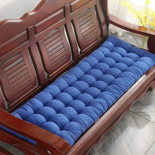 Miniatura 17 de Cojín para tumbona gruesa para silla de patio, cojín de asiento portátil, colchón, reclinable, almohadilla para sofá, banco, tatami (solo cojín) A