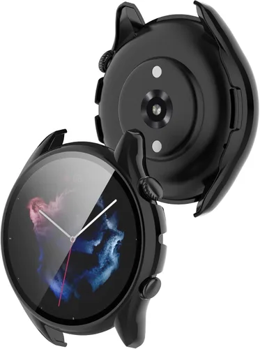 Miniatura 4 de TenCloud Fundas compatibles con Amazfit GTR 3 Pro/GTR 3 Watch Case Soft TPU a prueba de golpes, protector de pantalla para Amazfit GTR 3 Pro Negro