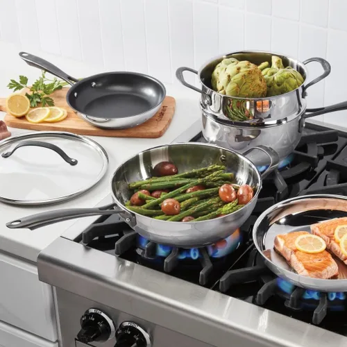 Miniatura 3 de Cuisinart RADIANT PRO - Juego de utensilios de cocina de acero inoxidable con acabado de titanio cepillado (11 piezas)