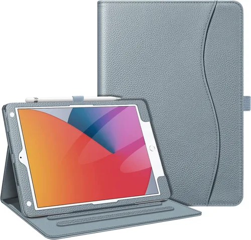 Miniatura 34 de Fintie - Funda para iPad de 9ª / 8ª / 7ª generación (2021/2020/2019) de 10.2 pulgadas - [Protección de esquinas] Funda con soporte de visualización