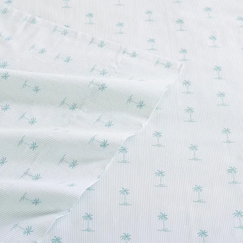 Miniatura 34 de Tommy Bahama - Juego de sábanas tamaño King, ropa de cama de percal 100% algodón con una sensación crujiente y fresca, sábanas con sábana bajera