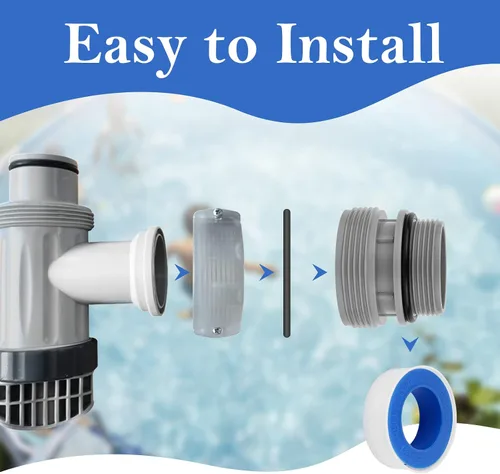 Miniatura 8 de PalpitateC Kit de conversión de manguera de piscina 4560 compatible con el adaptador de manguera de bomba de filtro de piscina Intex para kit