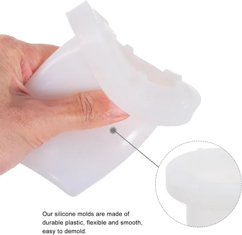 Miniatura 7 de HEALLILY Molde cilíndrico hueco para velas de 3.54 x 4.13 pulgadas, molde de silicona para hacer velas perfumadas y proyectos de manualidades