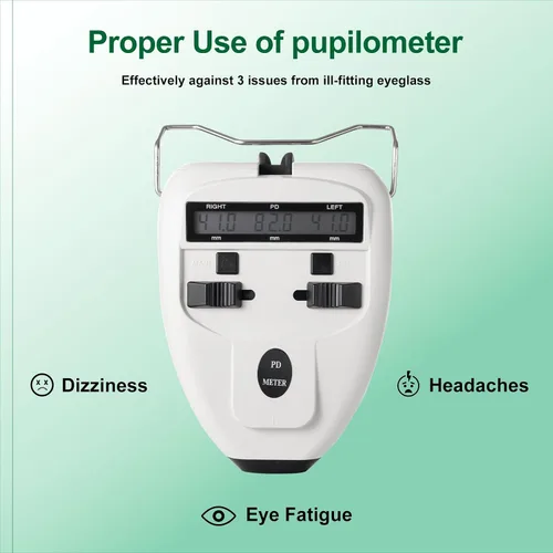 Miniatura 4 de Medidor de distancia pupilar digital óptico medidor de Pd Led Pupilómetro Herramienta de medición de distancia interpupilar Equipo oftálmico