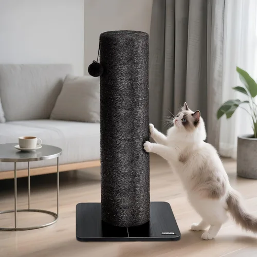 KAMABOKO Poste rascador de gato de 29.5 pulgadas para gatos grandes, poste rascador de sisal natural de 7.5 pulgadas de diámetro ultra grande,