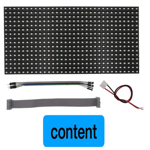 Miniatura 4 de EEEEE Pantalla de panel LED rojo P10 tamaño grande 12.6 in X 6.3 in, 512 PC de LED, cada individuo direccionable, controlado por uno r3 con Arduino
