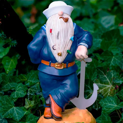 Miniatura 8 de Gnomo azul marino de 11.43 x 5.5 pulgadas, divertidos gnomos de jardín, decoraciones de gnomos para patio, decoración patriótica de jardín, regalos