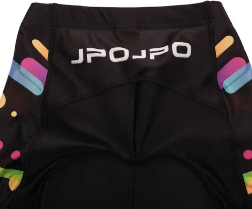 Miniatura 15 de Camiseta de ciclismo para mujer, manga corta y pantalones cortos de ciclismo acolchados para verano