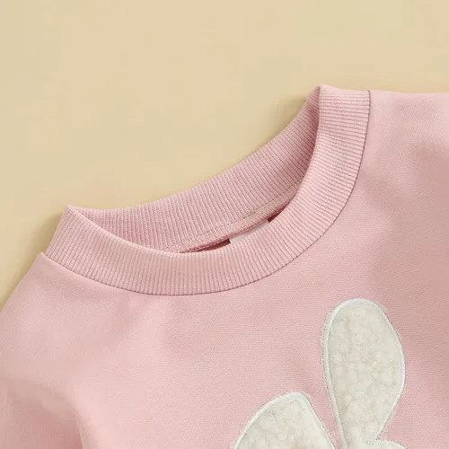 Miniatura 35 de FYBITBO Sudadera de cuello redondo para bebé niña y niño, mameluco de burbujas, camisa de manga larga, traje de San Valentín, ropa de otoño