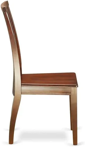 Miniatura 8 de East West Furniture DLIP3-BMK-W Juego de mesa y sillas de cocina de 3 piezas contiene una mesa de comedor redonda con gotas y 2 sillas de comedor