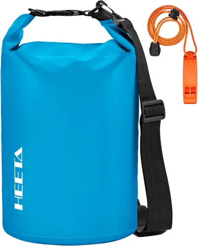 Miniatura 12 de HEETA - Bolsa seca impermeable para mujeres y hombres (versión actualizada) 5 L/10 L/20 L/30 L/40 L, bolsa de almacenamiento seca ligera con parte