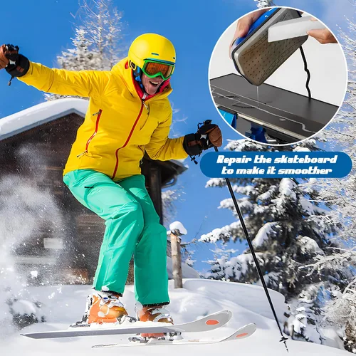 Miniatura 5 de Cera de snowboard y esquí - Cera universal para bloque de nieve - Cera de carreras de esquí y snowboard para proteger los accesorios de esquí