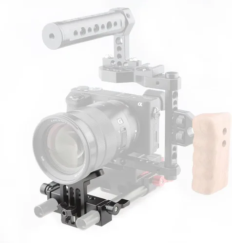 Miniatura 6 de CAMVATE Soporte de lente 0.591 in Rod Clamp Rail Block para DSLR Rig Rod Soporte Rail System - 1108