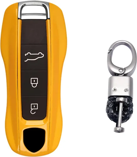 Miniatura 14 de Xotic Tech - Carcasa rígida de ABS con llavero, compatible con Porsche Cayenne, Panamera, Boxster, Cayman Carrera 918 Spyder Macan, llave